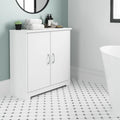 Mobiletto Contenitore da Bagno Piccolo con Ante e Ripiano