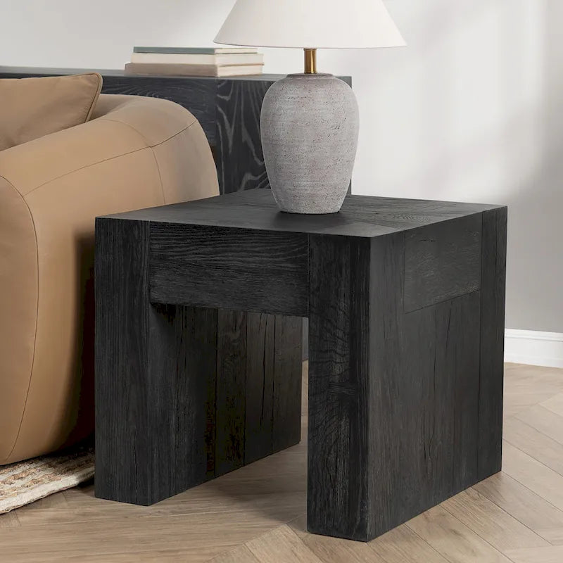 Classic Home Bristol Cracked Oak 24 End Table