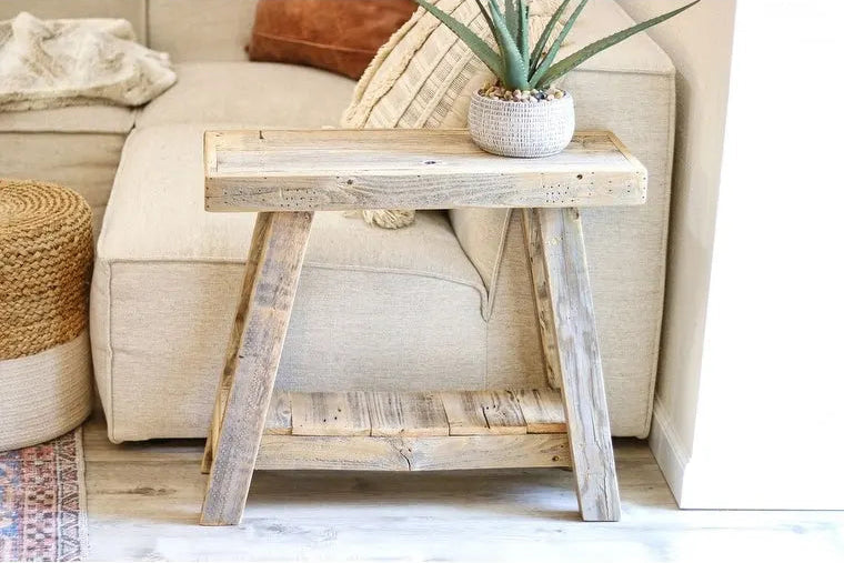 26x10x23 Aztec A Frame Side Table (Natural)