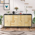 Credenza a 4 ante con ante decorative intagliate